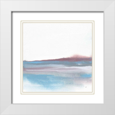 Purist Cassis II White Modern Wood Framed Art Print with Double Matting by Paschke, Chris