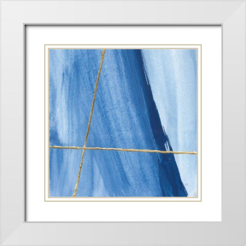 Geometrics I White Modern Wood Framed Art Print with Double Matting by Paschke, Chris