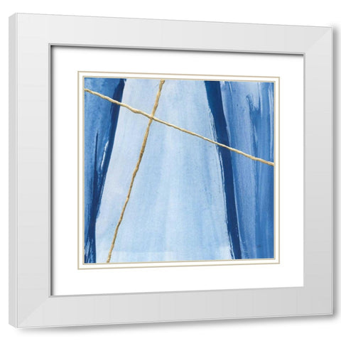 Geometrics III White Modern Wood Framed Art Print with Double Matting by Paschke, Chris