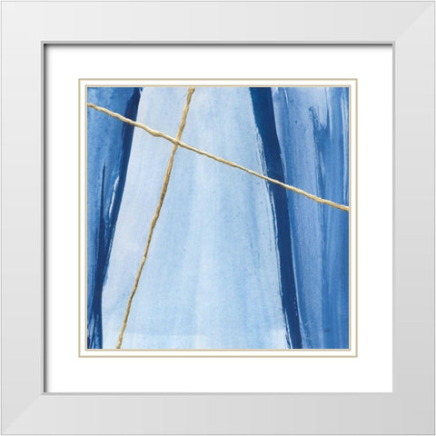 Geometrics III White Modern Wood Framed Art Print with Double Matting by Paschke, Chris