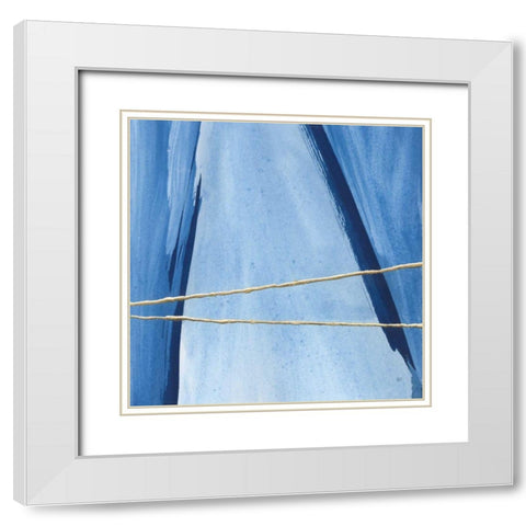 Geometrics IV White Modern Wood Framed Art Print with Double Matting by Paschke, Chris