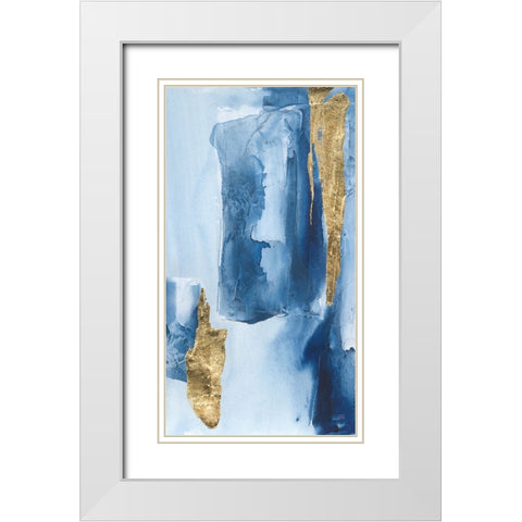 Glacier III Crop White Modern Wood Framed Art Print with Double Matting by Paschke, Chris