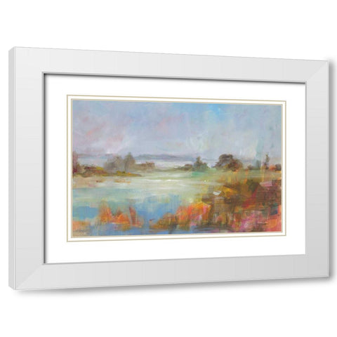 The  Long View White Modern Wood Framed Art Print with Double Matting by Nai, Danhui
