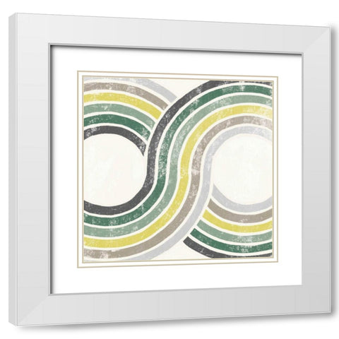 Over the Rainbow II Cabana White Modern Wood Framed Art Print with Double Matting by Hershey, Moira