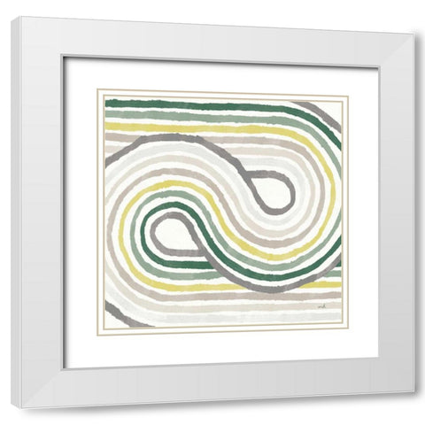 Rainbow Road I Bold Cabana White Modern Wood Framed Art Print with Double Matting by Hershey, Moira