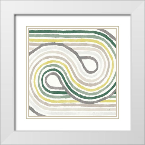 Rainbow Road I Bold Cabana White Modern Wood Framed Art Print with Double Matting by Hershey, Moira