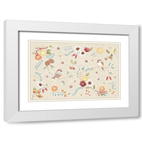 Winter Spice I White Modern Wood Framed Art Print with Double Matting by Brissonnet, Daphne