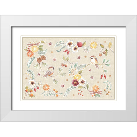 Winter Spice I White Modern Wood Framed Art Print with Double Matting by Brissonnet, Daphne