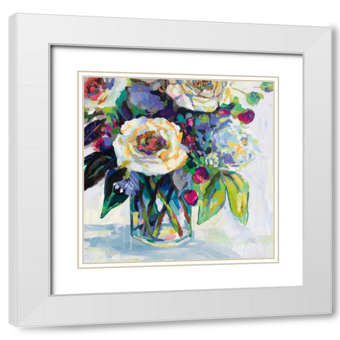 Content Bright Crop White Modern Wood Framed Art Print with Double Matting by Vertentes, Jeanette