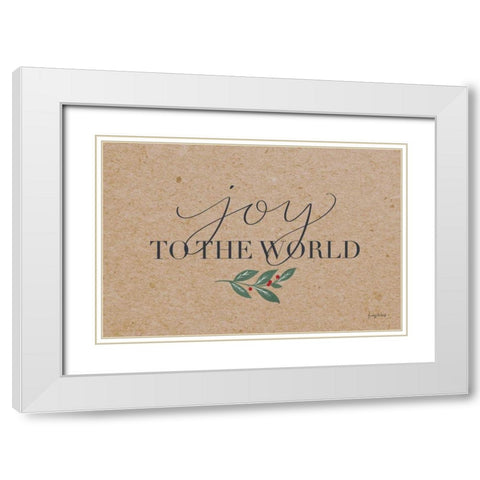 Neutral Christmas III White Modern Wood Framed Art Print with Double Matting by Thorns, Becky