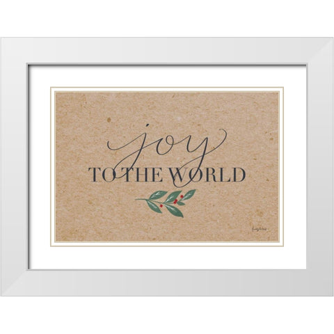 Neutral Christmas III White Modern Wood Framed Art Print with Double Matting by Thorns, Becky
