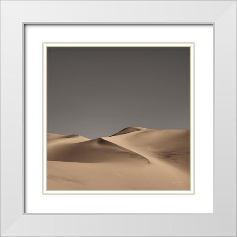 Sandy Dunes II Neutral Sky White Modern Wood Framed Art Print with Double Matting by Eichman, Andre