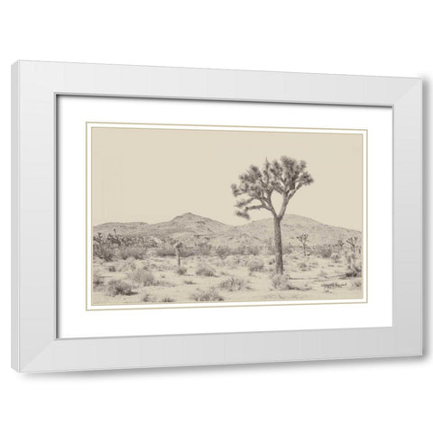 Joshua Tree I Neutral White Modern Wood Framed Art Print with Double Matting by Urquhart, Elizabeth