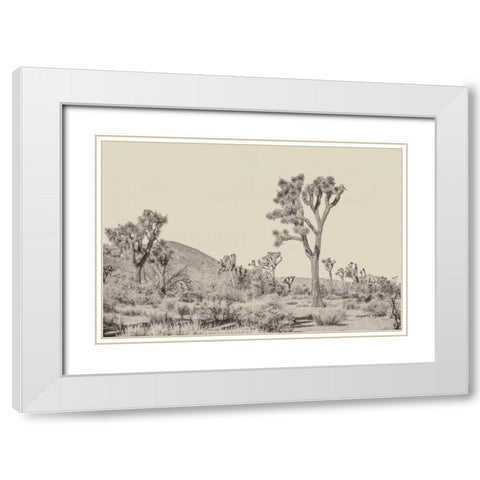 Joshua Tree II Neutral White Modern Wood Framed Art Print with Double Matting by Urquhart, Elizabeth