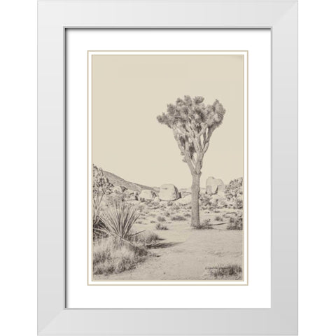 Joshua Tree III Neutral White Modern Wood Framed Art Print with Double Matting by Urquhart, Elizabeth