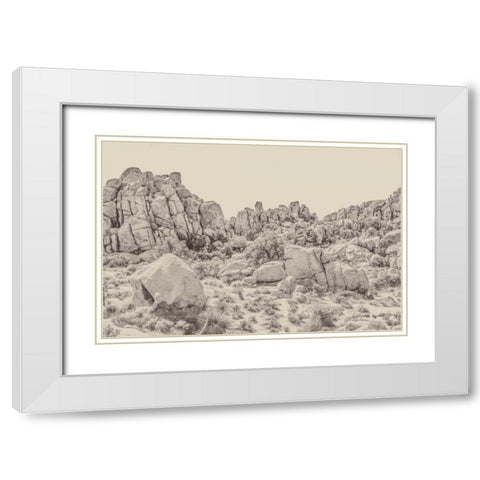Joshua Tree V Neutral White Modern Wood Framed Art Print with Double Matting by Urquhart, Elizabeth
