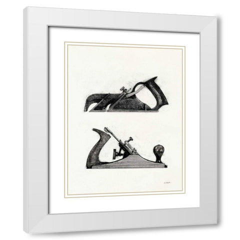 Planes with Color Crop White Modern Wood Framed Art Print with Double Matting by Schick, Mike