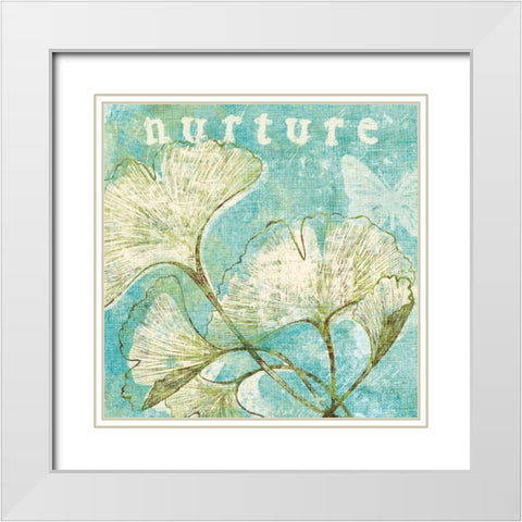 Spring Renewal II White Modern Wood Framed Art Print with Double Matting by Petty, Lisa