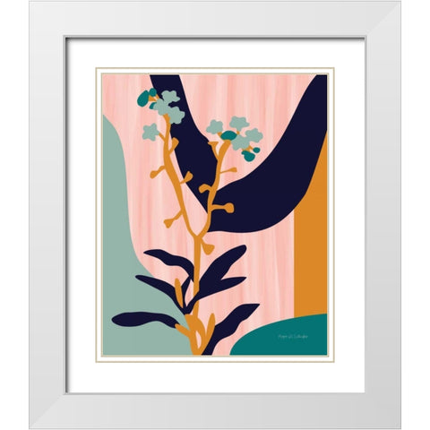 Dont Forget Me White Modern Wood Framed Art Print with Double Matting by Gallagher, Megan