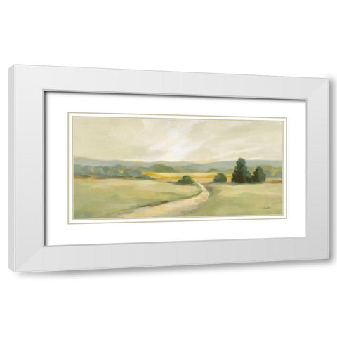Sage Hills White Modern Wood Framed Art Print with Double Matting by Vassileva, Silvia