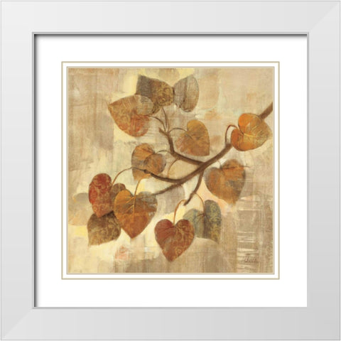 Aspen White Modern Wood Framed Art Print with Double Matting by Hristova, Albena