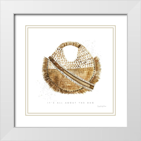 Beach Glam III White Modern Wood Framed Art Print with Double Matting by Charro, Mercedes Lopez