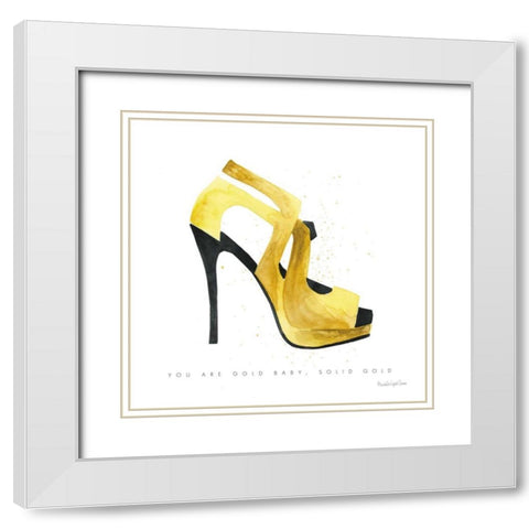 Glitz and Glam VII White Modern Wood Framed Art Print with Double Matting by Charro, Mercedes Lopez