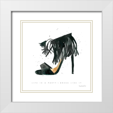 Glitz and Glam VIII White Modern Wood Framed Art Print with Double Matting by Charro, Mercedes Lopez