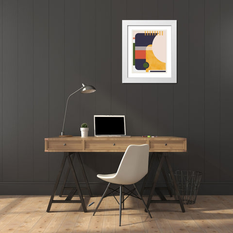 Modern Glam I White Modern Wood Framed Art Print with Double Matting by Gallagher, Megan