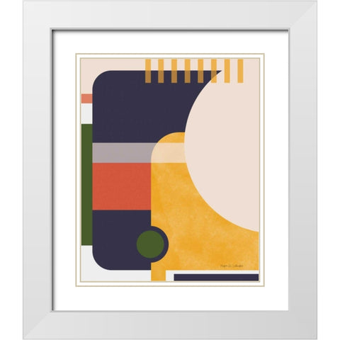 Modern Glam I White Modern Wood Framed Art Print with Double Matting by Gallagher, Megan