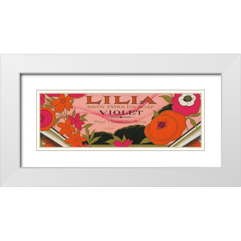 Art Nouveau III White Modern Wood Framed Art Print with Double Matting by Wild Apple Portfolio