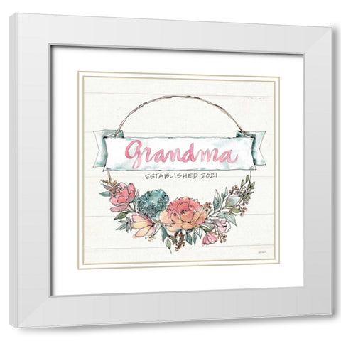 Country Love IV Grandma White Modern Wood Framed Art Print with Double Matting by Tavoletti, Anne