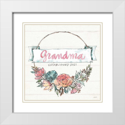 Country Love IV Grandma White Modern Wood Framed Art Print with Double Matting by Tavoletti, Anne