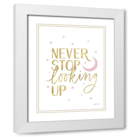 Little Child I Gold White Modern Wood Framed Art Print with Double Matting by Thorns, Becky