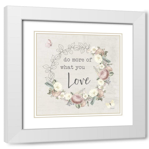 Garden District V Neutral White Modern Wood Framed Art Print with Double Matting by Pertiet, Katie