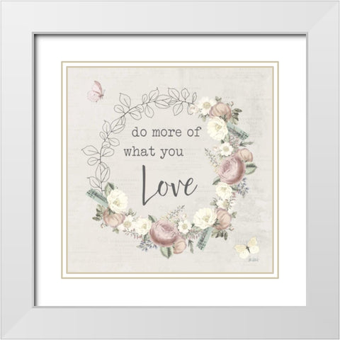 Garden District V Neutral White Modern Wood Framed Art Print with Double Matting by Pertiet, Katie