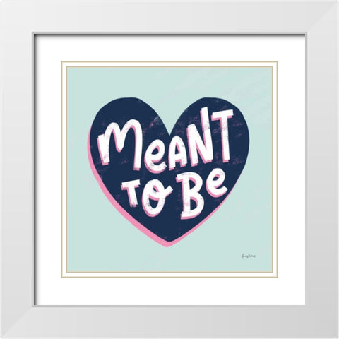 Love Letters II White Modern Wood Framed Art Print with Double Matting by Thorns, Becky