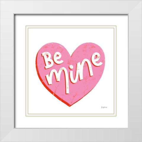 Love Letters VII White Modern Wood Framed Art Print with Double Matting by Thorns, Becky