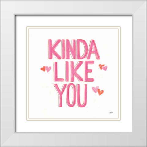 Kindness I White Modern Wood Framed Art Print with Double Matting by York, Leah