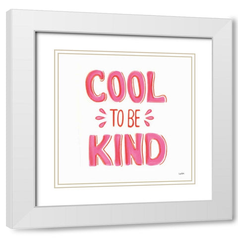 Kindness III White Modern Wood Framed Art Print with Double Matting by York, Leah
