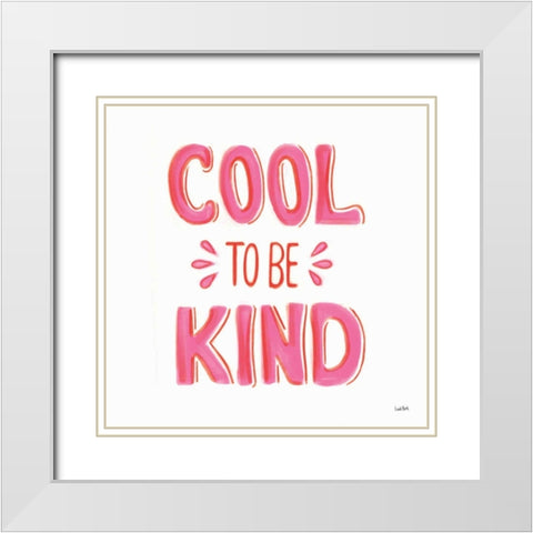 Kindness III White Modern Wood Framed Art Print with Double Matting by York, Leah