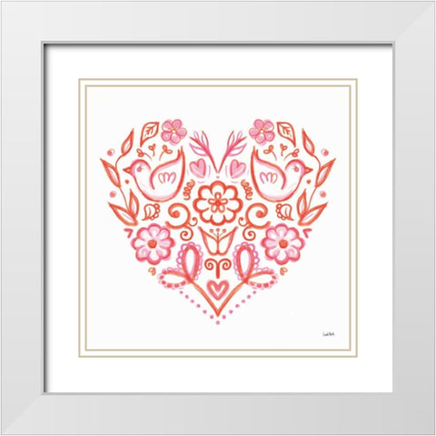Kindness VI White Modern Wood Framed Art Print with Double Matting by York, Leah