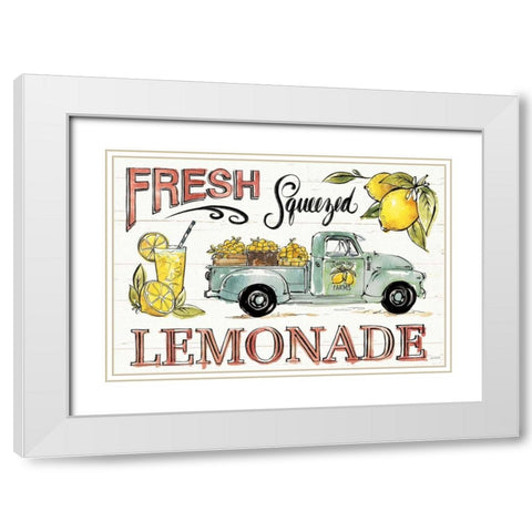 Lemonade Stand I White Modern Wood Framed Art Print with Double Matting by Tavoletti, Anne