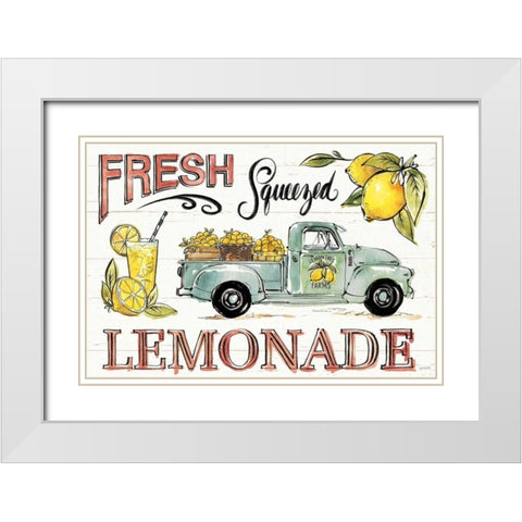 Lemonade Stand I White Modern Wood Framed Art Print with Double Matting by Tavoletti, Anne