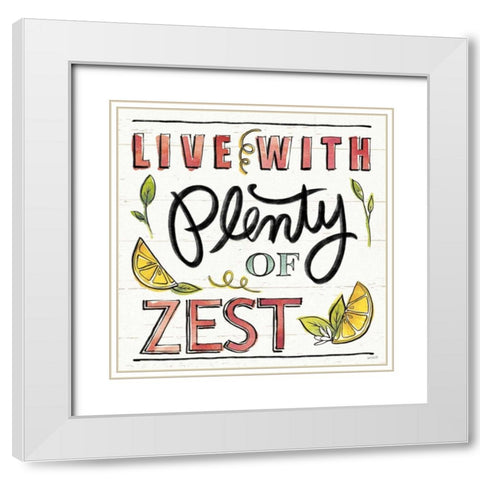 Lemonade Stand IV White Modern Wood Framed Art Print with Double Matting by Tavoletti, Anne