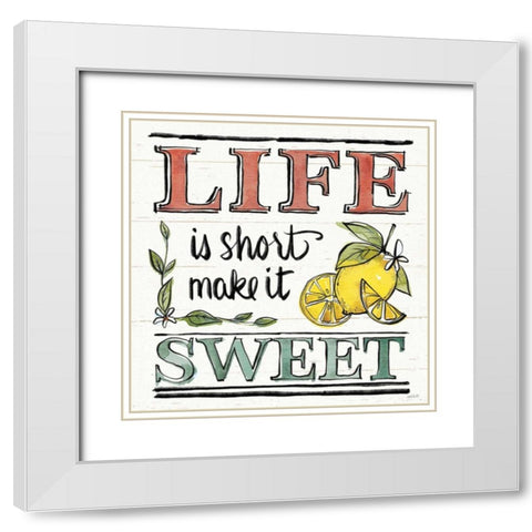 Lemonade Stand V White Modern Wood Framed Art Print with Double Matting by Tavoletti, Anne