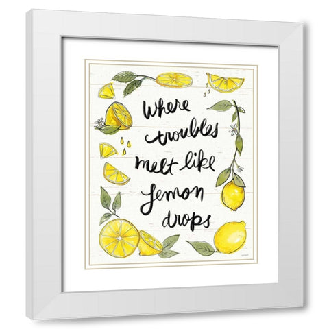 Lemonade Stand IX White Modern Wood Framed Art Print with Double Matting by Tavoletti, Anne