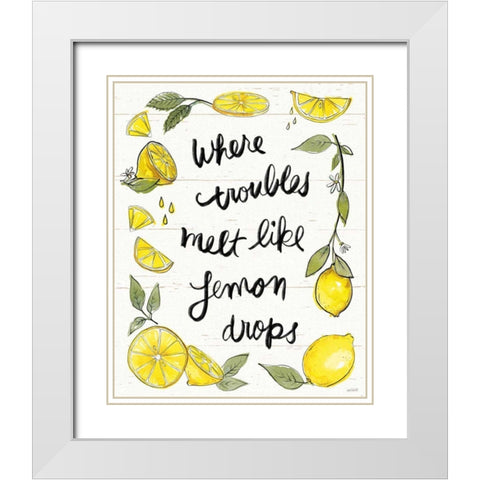 Lemonade Stand IX White Modern Wood Framed Art Print with Double Matting by Tavoletti, Anne