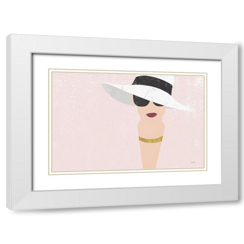 Fashion Forward Rose Gold White Modern Wood Framed Art Print with Double Matting by Hershey, Moira
