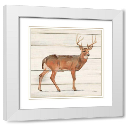 Northern Wild V on Wood White Modern Wood Framed Art Print with Double Matting by Wiens, James